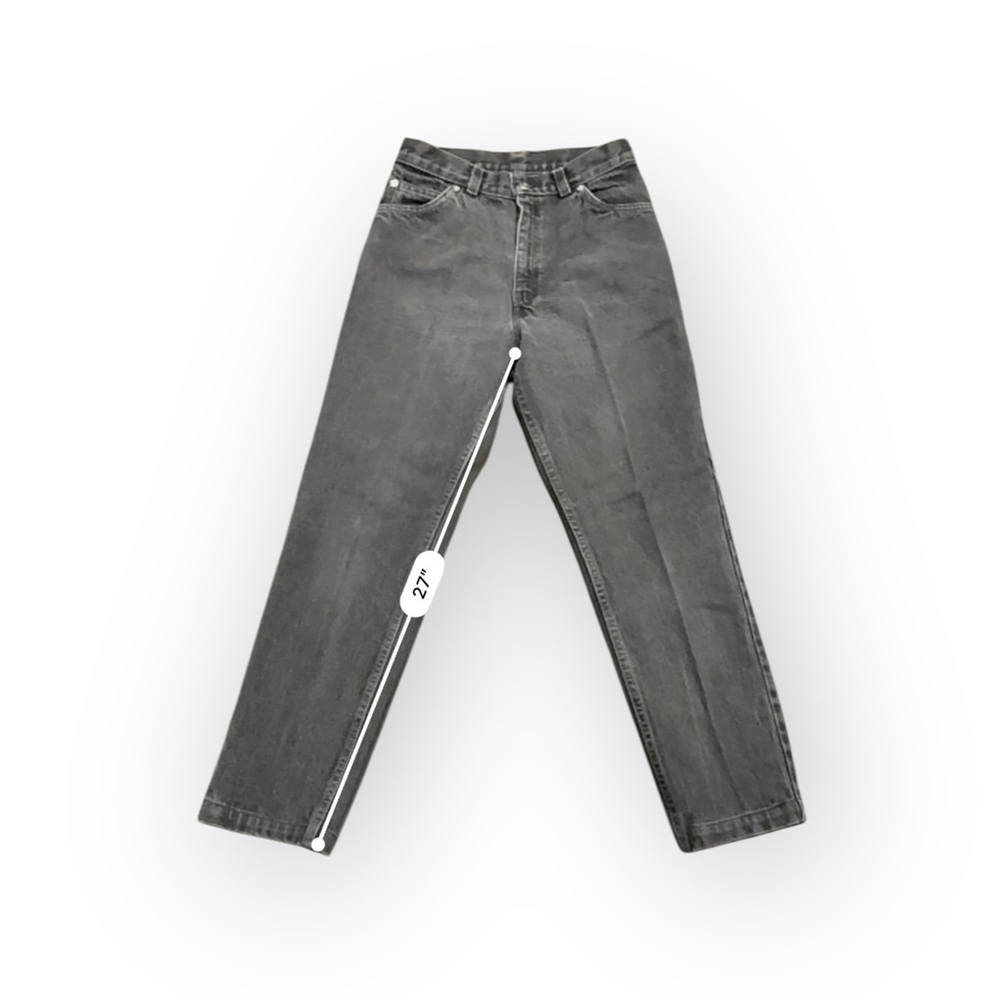 Vintage 80s/90 Levi’s 505 Women’s Gray Wash Jeans Made in USA Straight Leg Sz 11 - Picture 4 of 7